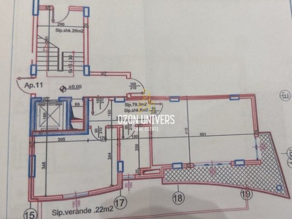 Tirane, shitet apartament 1+1+Verandë Kati 1, 87 m² 117.840 € (Linzë)