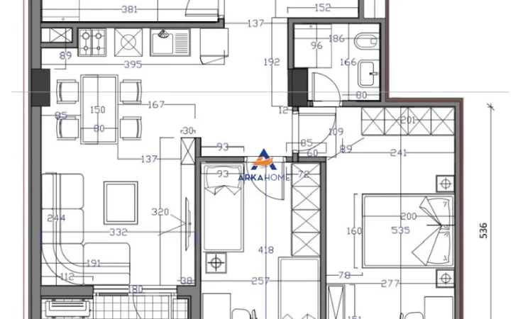 Tirane, shitet apartament 2+1+Ballkon Kati 6, 91 m² 237.500 € (SIRI KODRA)