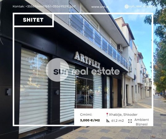 Shkoder, shitet ambjent biznesi Kati 0, 61 m² (XHABIJE)