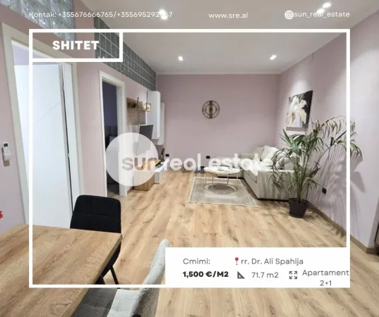 Shkoder, shitet apartament 2+1+Ballkon Kati 0, 71 m² (SHKODER)