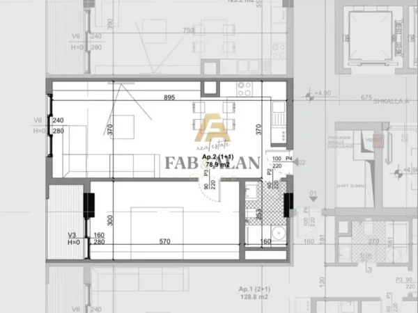 Tirane, shitet apartament 1+1 , 79 m² 67.065 € (Kamez)