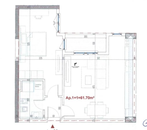 Tirane, shitet apartament 1+1 Kati 6, 71 m² 75.000 € (PASKUQAN)