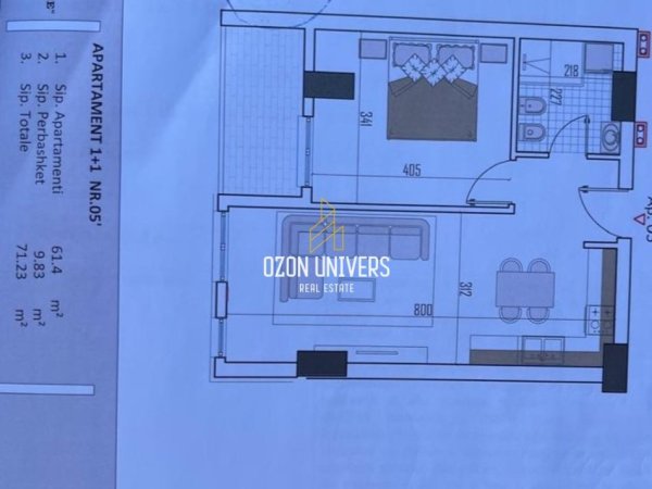 Tirane, shitet apartament 1+1+Ballkon Kati 4, 71 m² 85.476 € (Rruga 5 Maji, Babrru Tirana, Albania)