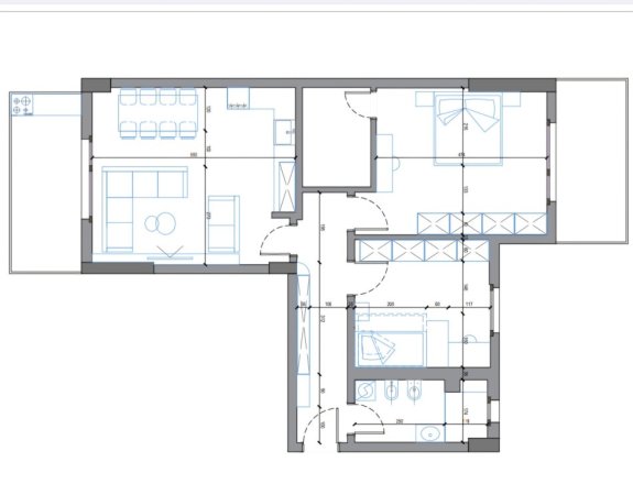 Shitet apartament 2+1+Ballkon Kati 3, 113 m²