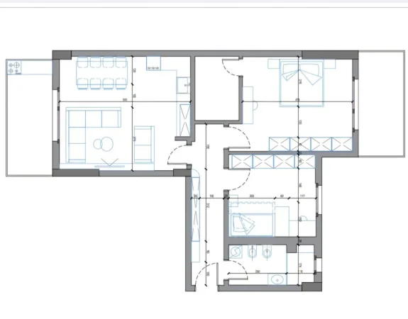 Shitet apartament 2+1+Ballkon Kati 3, 113 m²