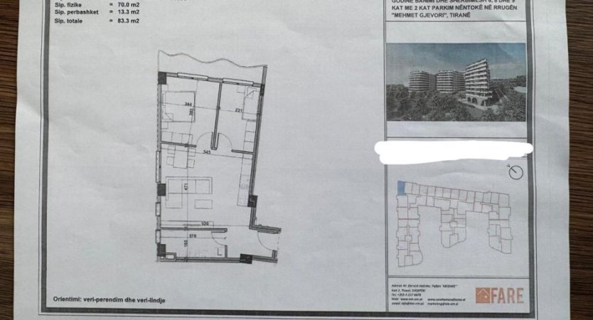 Tirane, shitet apartament 2+1 , 83 m² 98.000 € (Aluna Residence, Rruga “Mehmet Gjevori”)