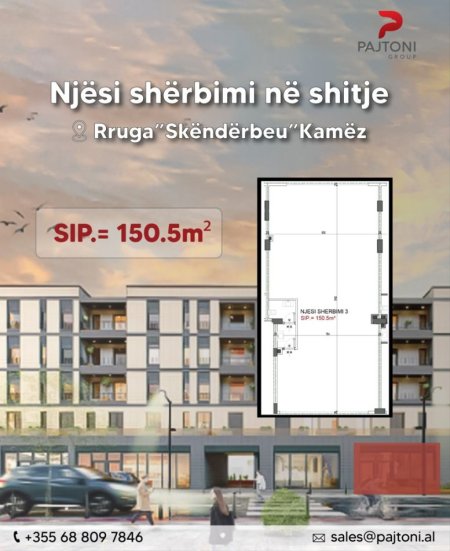 Tirane, shitet ambjent biznesi Kati 0, 150 m² 376.000 €