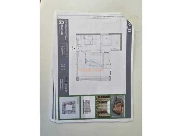 Tirane, shitet apartament 1+1+Ballkon Kati 5, 71 m² 77.700 € (Ringside Rezidencë, Paskuqan)