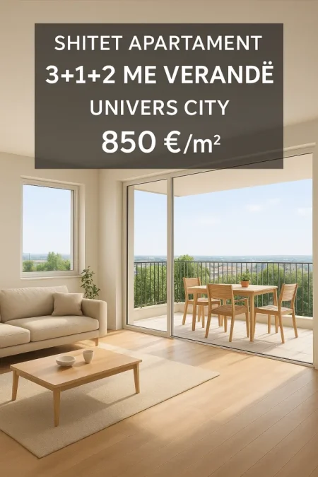 Tirane, shitet apartament+verande | Penthouse 3+1+Aneks+Ballkon Kati 0, 117 m² 131.001 € (Univers City)