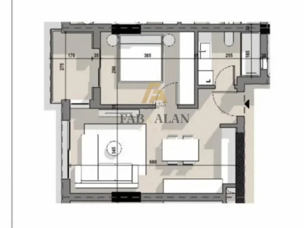 Tirane, shitet apartament 1+1 Kati 5, 67 m² 97.107 € (5 Maji)