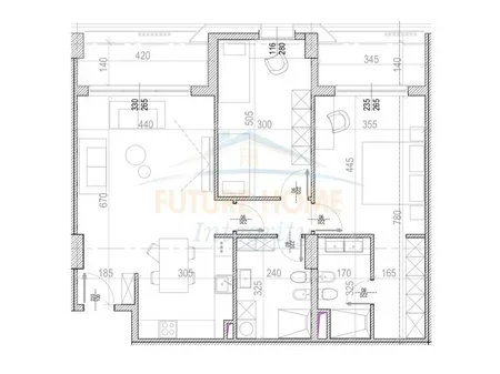 Tirane, shitet apartament 2+1 Kati 6, 135 m² 271.080 € 