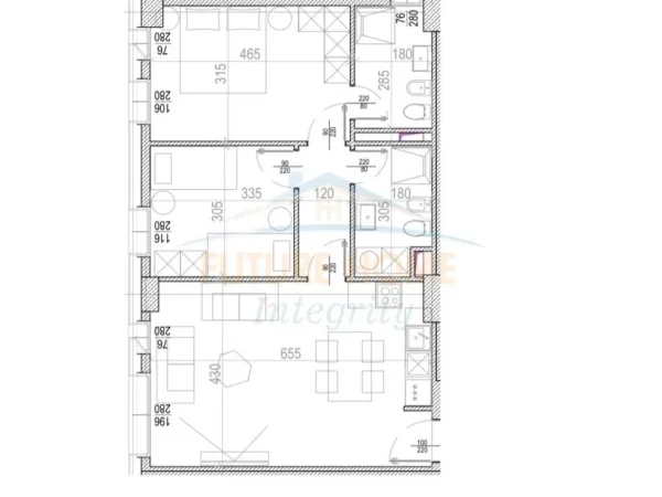 Tirane, shitet apartament 2+1+Ballkon Kati 9, 92 m² 185.300 € (ISH PARKU)
