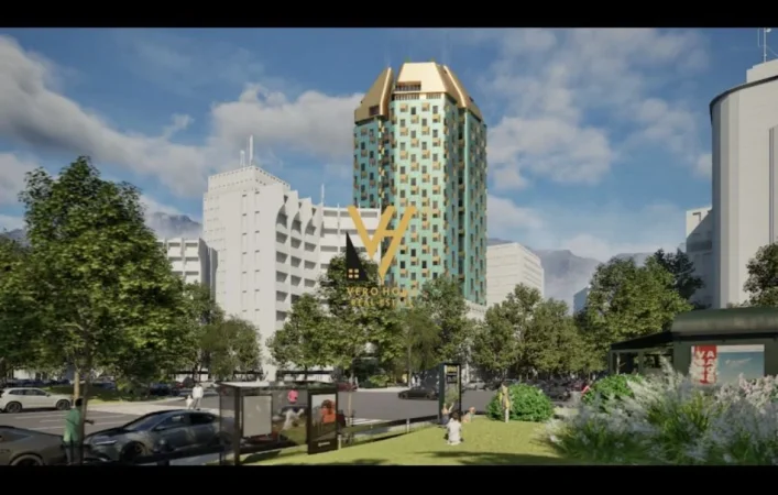 Tirane, shitet apartament 1+1+Ballkon Kati 9, 75 m² 210.000 € (PAZARI I RI)