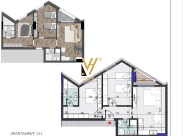 Tirane, shitet apartament 2+1+Ballkon Kati 10, 97 m² 165.000 € (ZOGU I ZI)