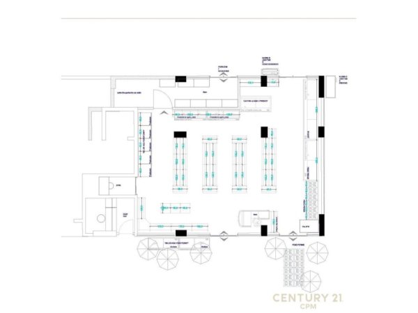 Tirane, jepet me qera dyqan Kati 0, 128 m² 2.500 € (Selite)