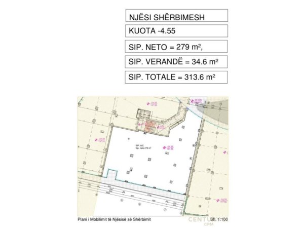 Tirane, jepet me qera ambjent biznesi Kati 0, 280 m² 1.400 € (Fresku)