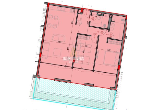 Dhermi - Palase, shitet apartament 2+1+Ballkon Kati 2, 153 m² 513.240 € (Jale Bay Music Village)