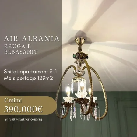 Tirane, shitet apartament 3+1+Ballkon Kati 1, 128 m² 390.000 € (Rruga Elbasanit)