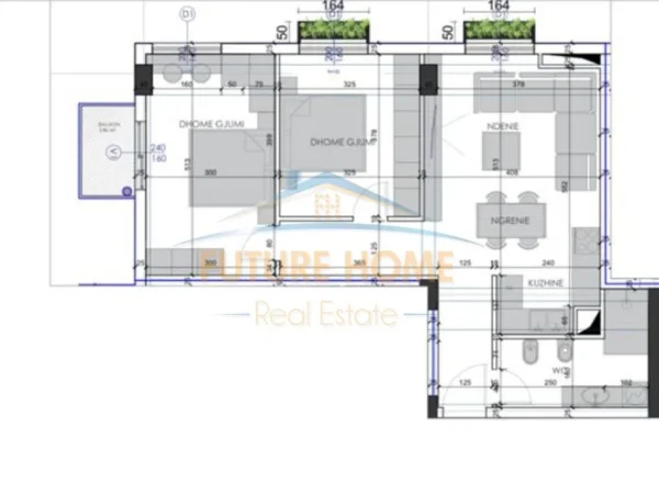 Tirane, shitet apartament 2+1+Ballkon Kati 2, 93 m² 164.000 € (Alidemi)