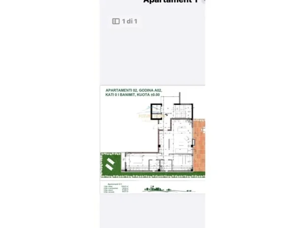 Tirane, shitet apartament 2+1 Kati 0, 121 m² 330.000 € (RESIDENCA TULIPAN)