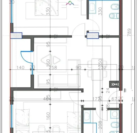 Tirane, shes apartament 2+1 Kati 5, 110 m² 96.500 € (Rruga Iliria)
