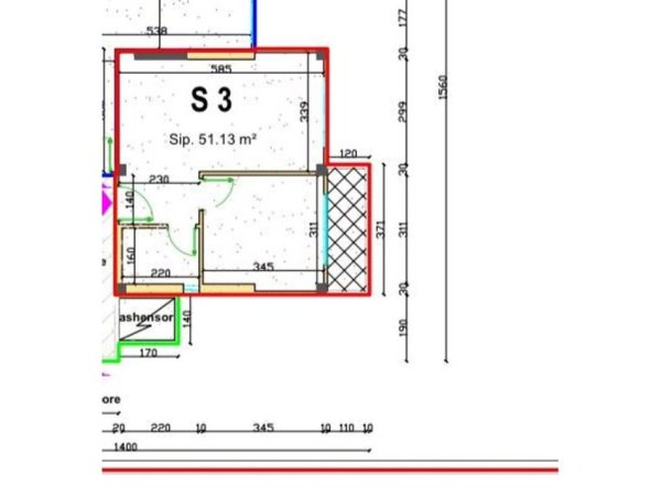 Tirane, shitet apartament 1+1+Ballkon Kati 3, 60 m² 98.455 € (Prane Kompleksit Mangalem)
