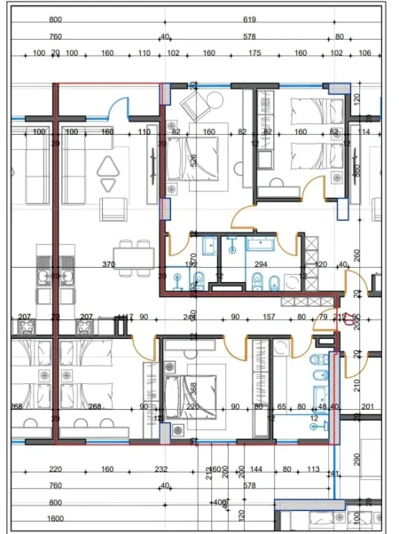 Tirane, shes apartament 2+1 Kati 5, 102 m² 88.000 € (Kamez)