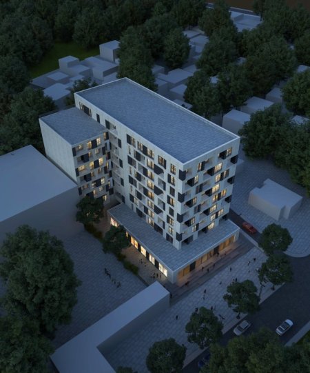 Tirane, shitet apartament 1+1+Ballkon Kati 6, 70 m² (North Park, Kamez)