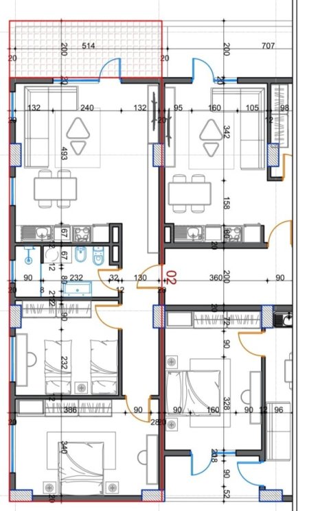 Tirane, shes apartament 2+1 Kati 5, 94 m² 86.000 € (Kamez)