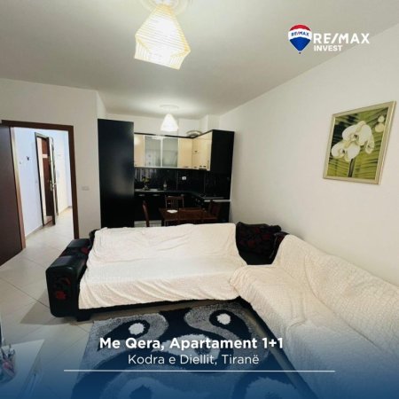 Tirane, jepet me qera apartament 1+1 Kati 4, 450 € (Kodra e Diellit)