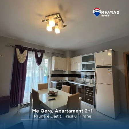 Tirane, jepet me qera apartament 2+1+Ballkon Kati 5, 90 m² 350 € (prane hotel gaxherrit)