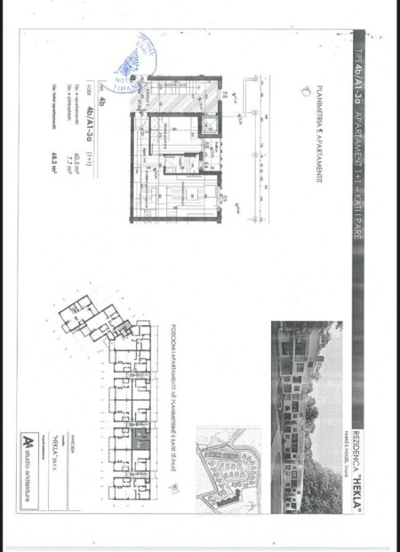 Tirane, shitet apartament 1+1 Kati 1, 68 m² 102.300 € (Farke)
