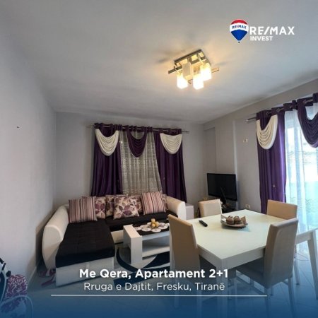 Tirane, jepet me qera apartament 2+1 Kati 5, (Rruga e Dajtit)
