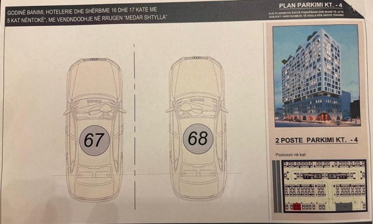 Tirane, shitet apartament 3+1 Kati 12, 140 m² 435.000 € (KOMUNA E PARISIT)