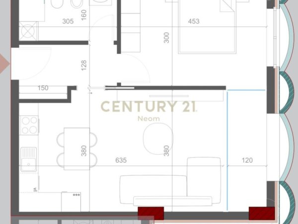 Tirane, shitet apartament 2+1+Aneks+Ballkon Kati 12, 82 m² 212.000 € (Neom126518)