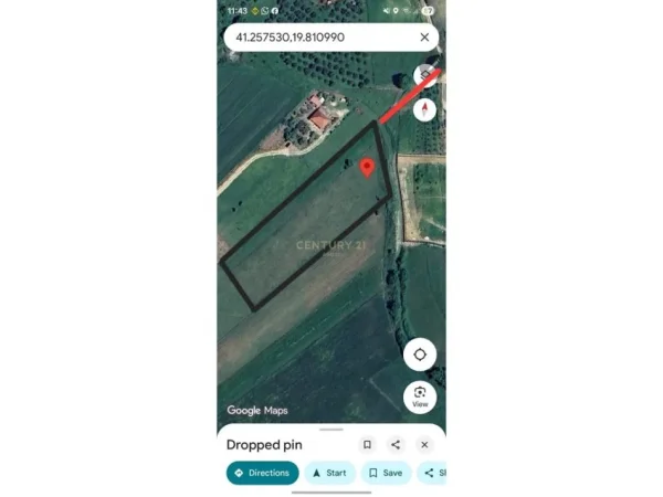 Tirane, shitet toke , 4.700 m² 282.000 € (Vishaj , Tirane)