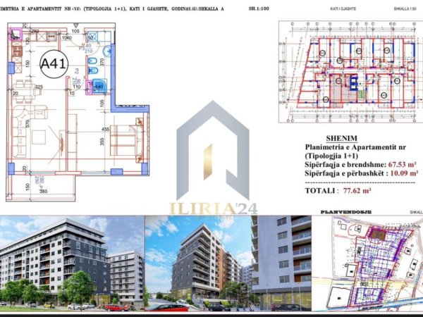 Tirane, shitet apartament 1+1+Ballkon Kati 4, 78 m² 93.144 € (Paskuqan)