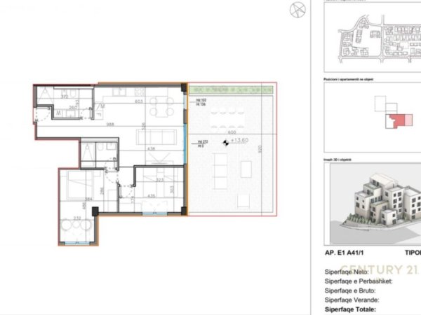 Vlore, shitet apartament 2+1 Kati 4, 105 m² 369.208 € (Drimadhes, Dhermi)