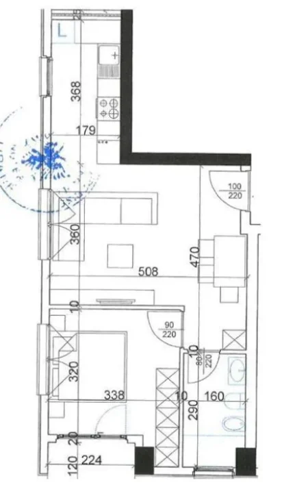 Tirane, shitet apartament 1+1 Kati 4, 63 m² 100.000 € (Zog i Zi)