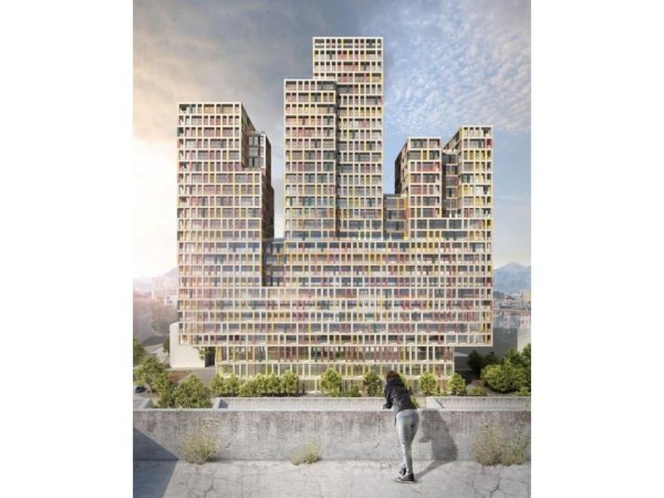 Tirane, shitet apartament 1+1 Kati 15, 72 m² 125.300 € (Kompleksi Manhattan ,Zogu i Zi.)