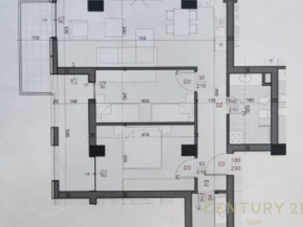 Tirane, shes apartament 2+1+Aneks+Ballkon Kati 7, 111 m² 188.200 € 