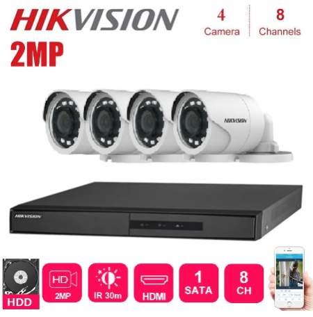 Set kamerash HIKVISION 2mpx 298€ me garanci 1 vjecare