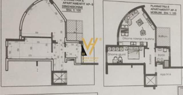 Tirane, shitet apartament 1+1 Kati 1, 82 m² 73.800 Euro (FRESKU)