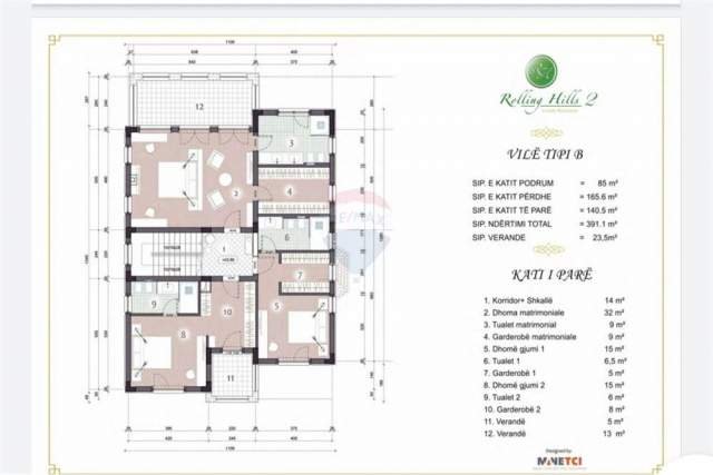 Tirane, shitet Vile 2 Katshe Kati 0, 392 m² 967.573 Euro (Lunder)