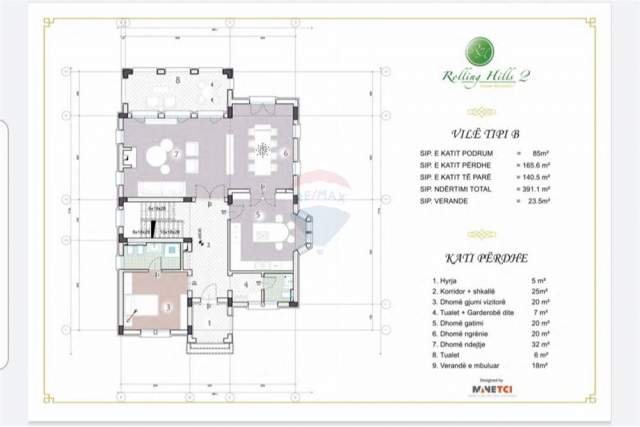 Tirane, shitet Vile 2 Katshe Kati 0, 392 m² 967.573 Euro (Lunder)