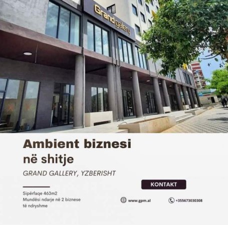 Tirane, shitet ambjent biznesi Kati 0, 463 m² 450.000 Euro ne Rezidencen Grand Gallery