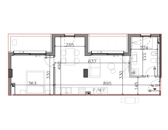 Tirane, shitet apartament 1+1 , 81 m² (Bathore)