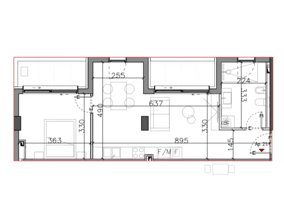 Tirane, shitet apartament 1+1 , 81 m² (Bathore)