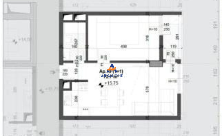 Tirane, shitet apartament 1+1+Ballkon Kati 4, 72 m² 112.686 € (fusha aviacionit)