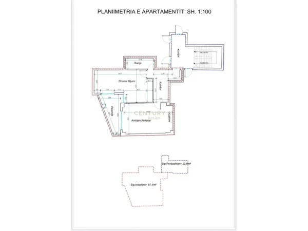 Tirane, jepet me qera zyre Kati 4, 102 m² 900 € (Liqeni Thate)